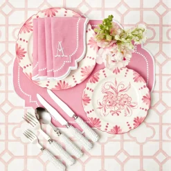 Mrs. Alice Table Linen Sets|Pink Bamboo & Amelie Linen Set
