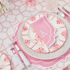 Mrs. Alice Table Linen Sets|Pink Bamboo & Amelie Linen Set