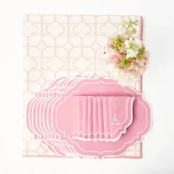 Mrs. Alice Table Linen Sets|Pink Bamboo & Amelie Linen Set