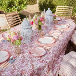 Mrs. Alice Lettuce Crockery|Pink Capri Lettuce Dinner Plate