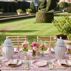 Mrs. Alice Crockery Sets|Pink Capri Lettuce Starter Plate (Set Of 4)