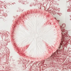 Mrs. Alice Lettuce Crockery|Pink Capri Lettuce Starter Plate