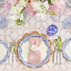 Mrs. Alice Napkins|Pink Fringe Napkins (Set Of 4)