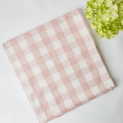 Mrs. Alice Tablecloths|Pink Gingham Tablecloth