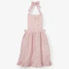 Mrs. Alice Aprons & Robes|Pink Leopard Frilled Apron