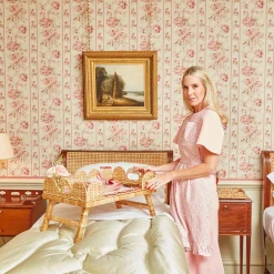 Mrs. Alice Aprons & Robes|Pink Leopard Frilled Apron