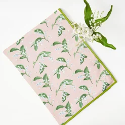 Mrs. Alice Tablecloths|Pink Lily Of The Valley Tablecloth