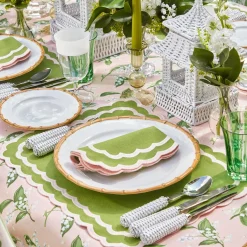 Mrs. Alice Tablecloths|Pink Lily Of The Valley Tablecloth