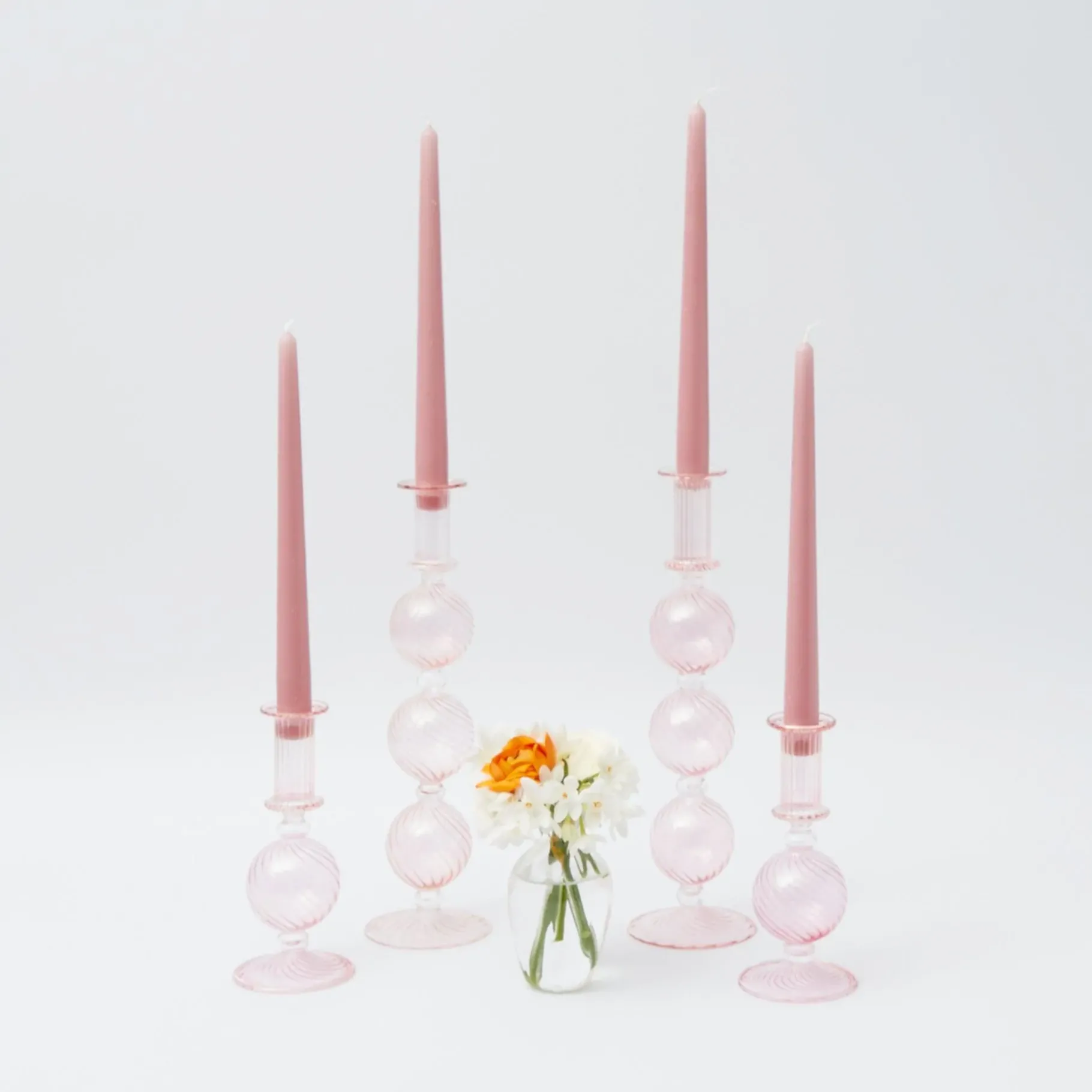Mrs. Alice Candlescapes|Pink Parrot Candlescape