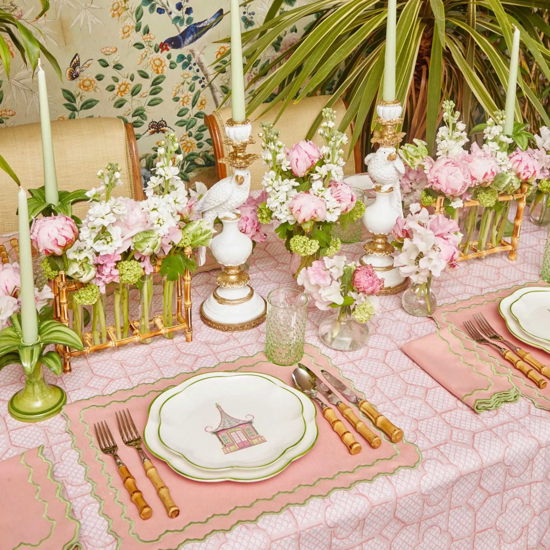 Mrs. Alice Placemats|Pink Penelope Placemats (Set Of 4)