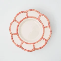 Mrs. Alice Crockery Sets|Pink Petal Bamboo Dinner Plates (Set Of 4)