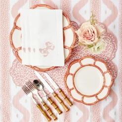 Mrs. Alice Starter Plates|Pink Petal Bamboo Starter Plate
