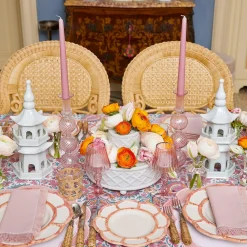 Mrs. Alice Starter Plates|Pink Petal Bamboo Starter Plate