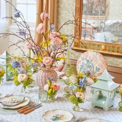 Mrs. Alice Candle Holders|Pistachio Green Pagoda Lantern