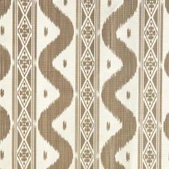 Mrs. Alice Serena Fresson Fabrics|Putty Ikat Stripe Fabric