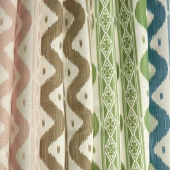Mrs. Alice Serena Fresson Fabrics|Putty Ikat Stripe Fabric