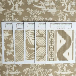 Mrs. Alice Serena Fresson Fabrics|Putty Pagoda Garden Fabric