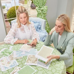 Mrs. Alice Serena Fresson Fabrics|Putty Pagoda Garden Fabric