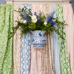 Mrs. Alice Serena Fresson Fabrics|Putty Pagoda Garden Fabric