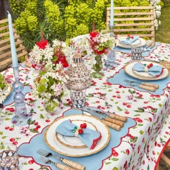 Mrs. Alice Napkin Rings, Bows & Wreaths|Raffia Cherry Napkin Holders (Set Of 4)