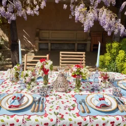 Mrs. Alice Napkin Rings, Bows & Wreaths|Raffia Cherry Napkin Holders (Set Of 4)