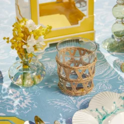 Mrs. Alice Glasses|Raffia Water Glasses & Jug Set