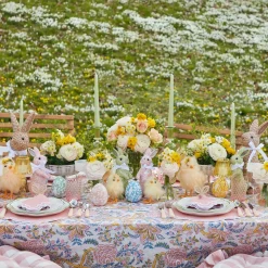 Mrs. Alice Rattan Tableware|Rattan Bunny Napkin Rings (Set Of 4)