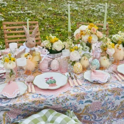 Mrs. Alice Napkin Rings, Bows & Wreaths|Rattan Bunny Napkin Rings (Set Of 4)