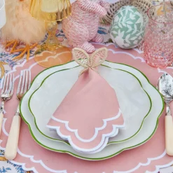 Mrs. Alice Napkin Rings, Bows & Wreaths|Rattan Bunny Napkin Rings (Set Of 4)