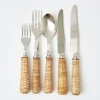 Mrs. Alice Cutlery Sets|Rattan Cutlery (5 Piece)
