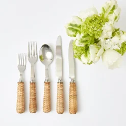 Mrs. Alice Cutlery Sets|Rattan Cutlery (5 Piece)