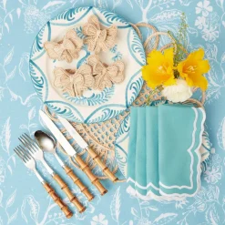 Mrs. Alice Napkin Rings, Bows & Wreaths|Rattan Napkin Bows (Set Of 4)