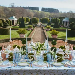 Mrs. Alice Rattan Tableware|Rattan Ribboned Rabbit With Basket (Pair)