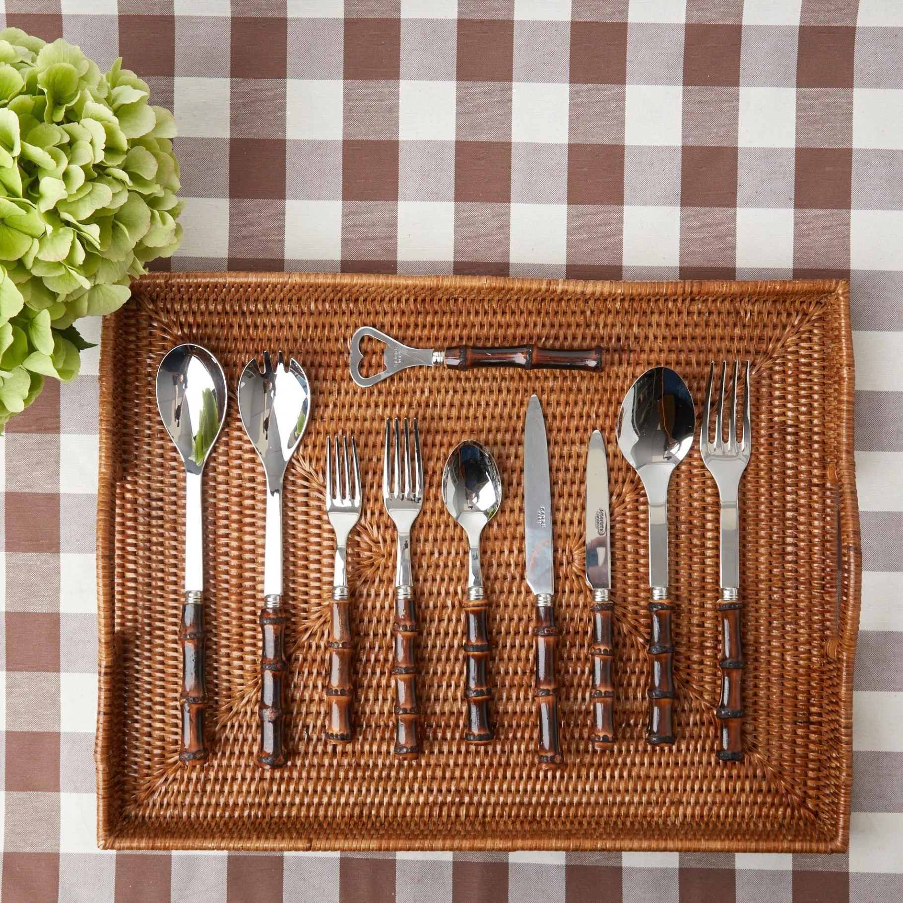 Mrs. Alice Rattan Tableware|Rattan Tray