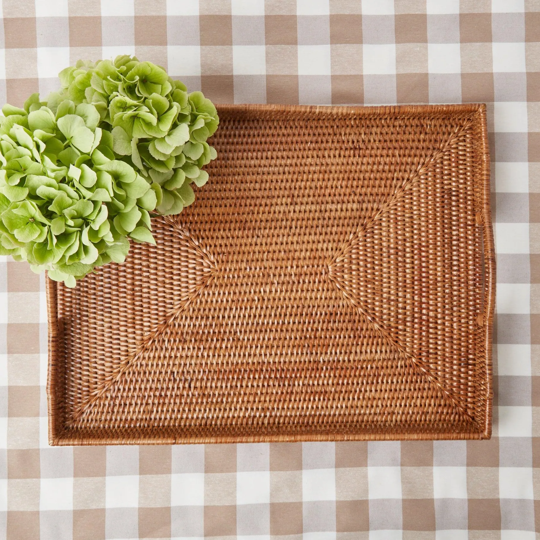 Mrs. Alice Rattan Tableware|Rattan Tray