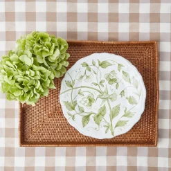 Mrs. Alice Rattan Tableware|Rattan Tray