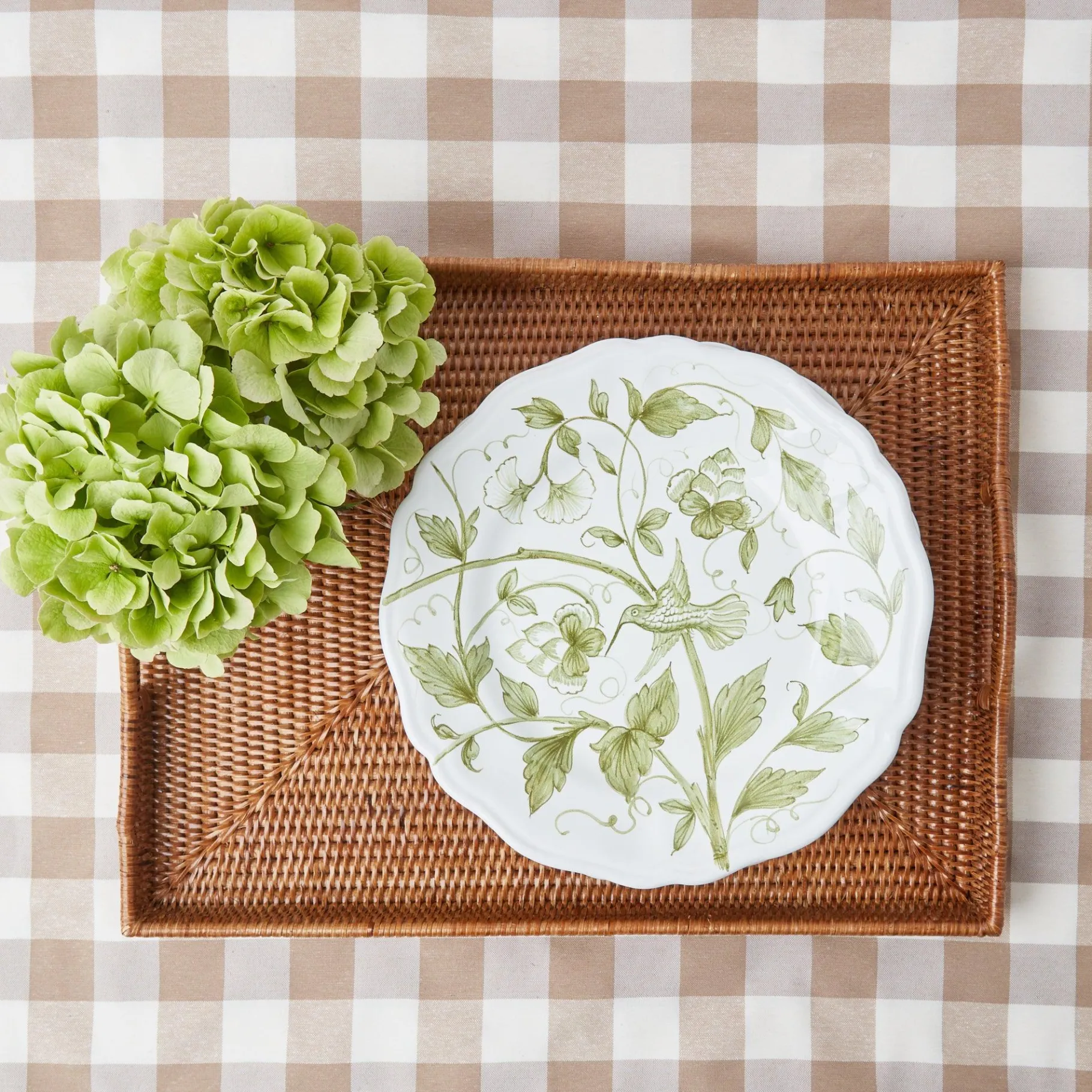 Mrs. Alice Rattan Tableware|Rattan Tray