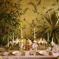 Mrs. Alice Jugs|Rose Hobnail Jug With Emerald Handle