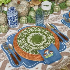 Mrs. Alice Vases|Round Chinoiserie Ginger Jars (Pair)