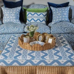 Mrs. Alice Trays & Liners|Round Rattan Scalloped Tray