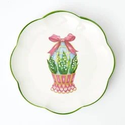 Mrs. Alice Starter Plates|Scalloped Easter Dinner & Starter Plate (Set Of 8)