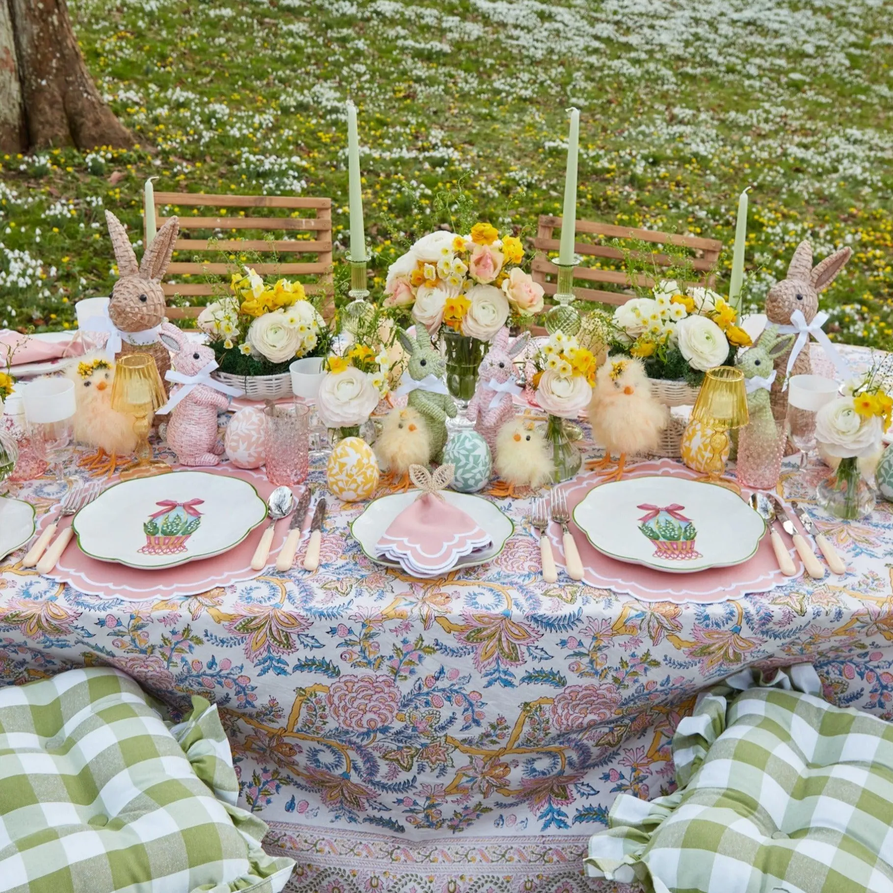 Mrs. Alice Starter Plates|Scalloped Easter Dinner & Starter Plate (Set Of 8)