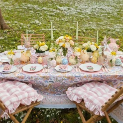 Mrs. Alice Crockery Sets|Scalloped Easter Dinner & Starter Plate (Set Of 8)