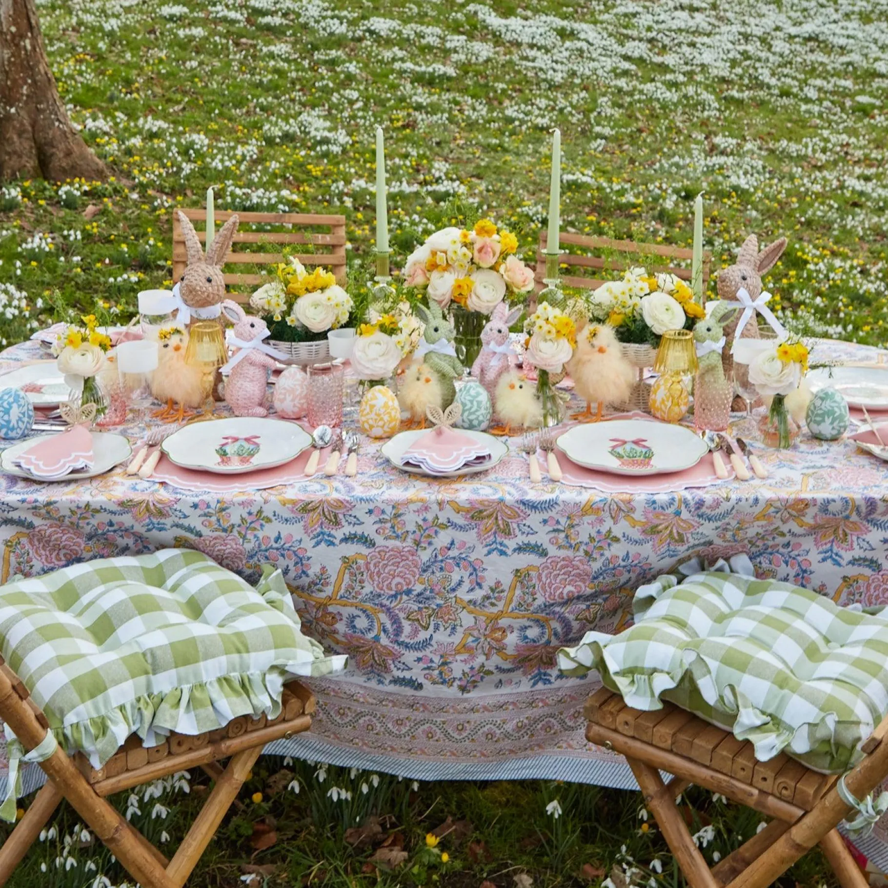 Mrs. Alice Crockery Sets|Scalloped Easter Dinner Plate (Set Of 4)