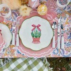 Mrs. Alice Crockery Sets|Scalloped Easter Dinner Plate (Set Of 4)