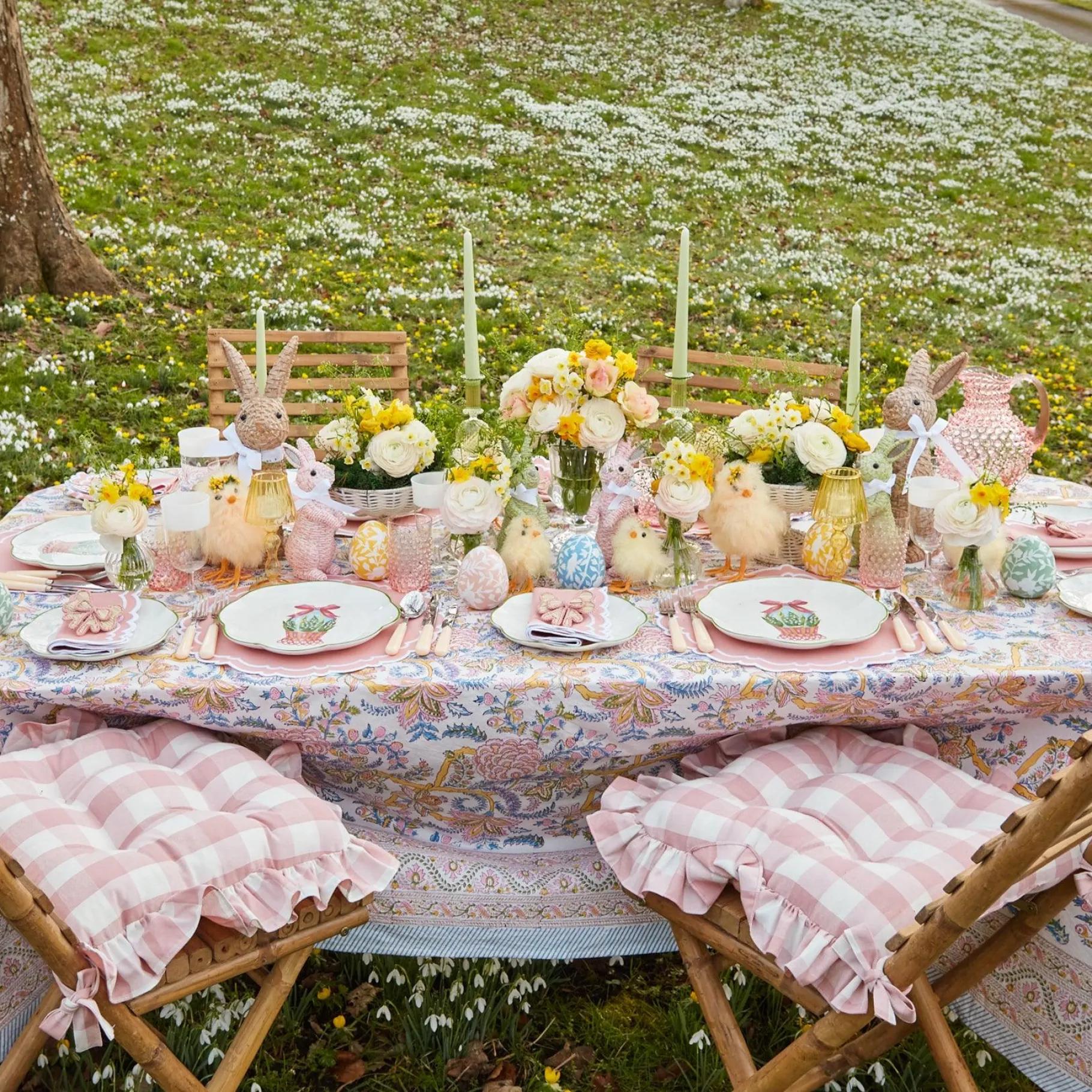 Mrs. Alice Dinner Plates|Scalloped Easter Dinner Plate (Set Of 4)