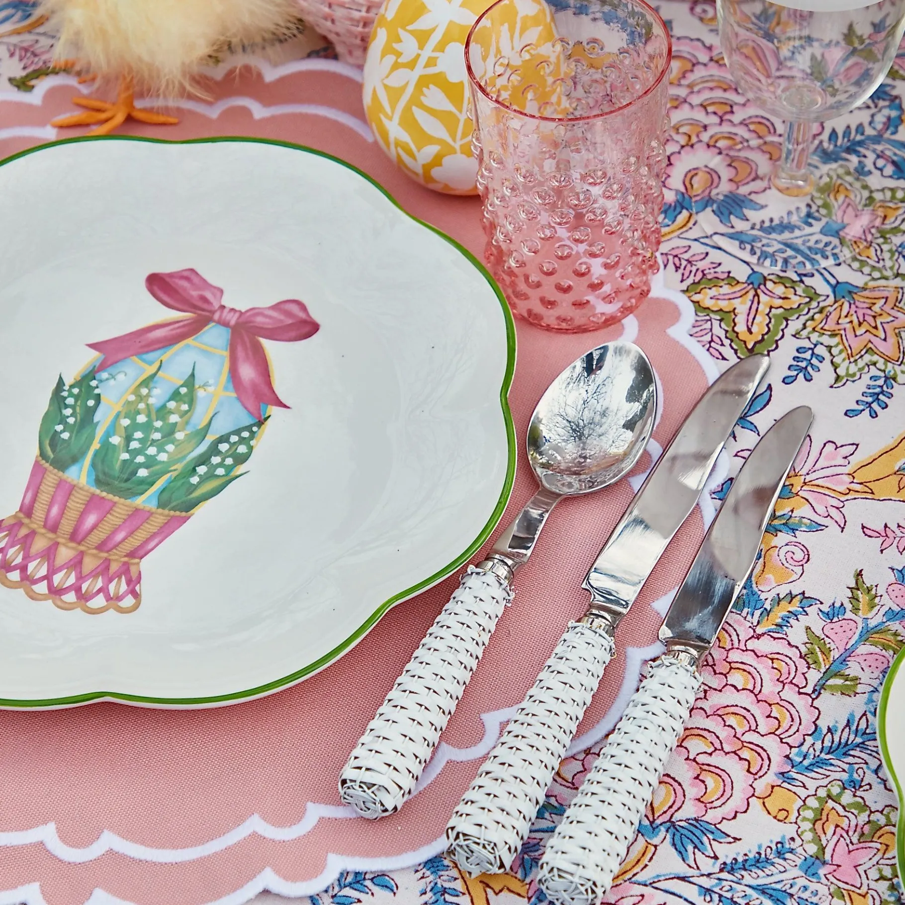 Mrs. Alice Dinner Plates|Scalloped Easter Dinner Plate (Set Of 4)