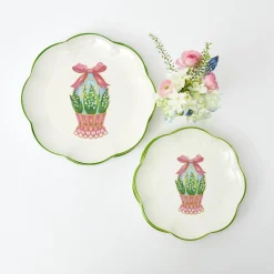 Mrs. Alice Dinner Plates|Scalloped Easter Dinner Plate (Set Of 4)