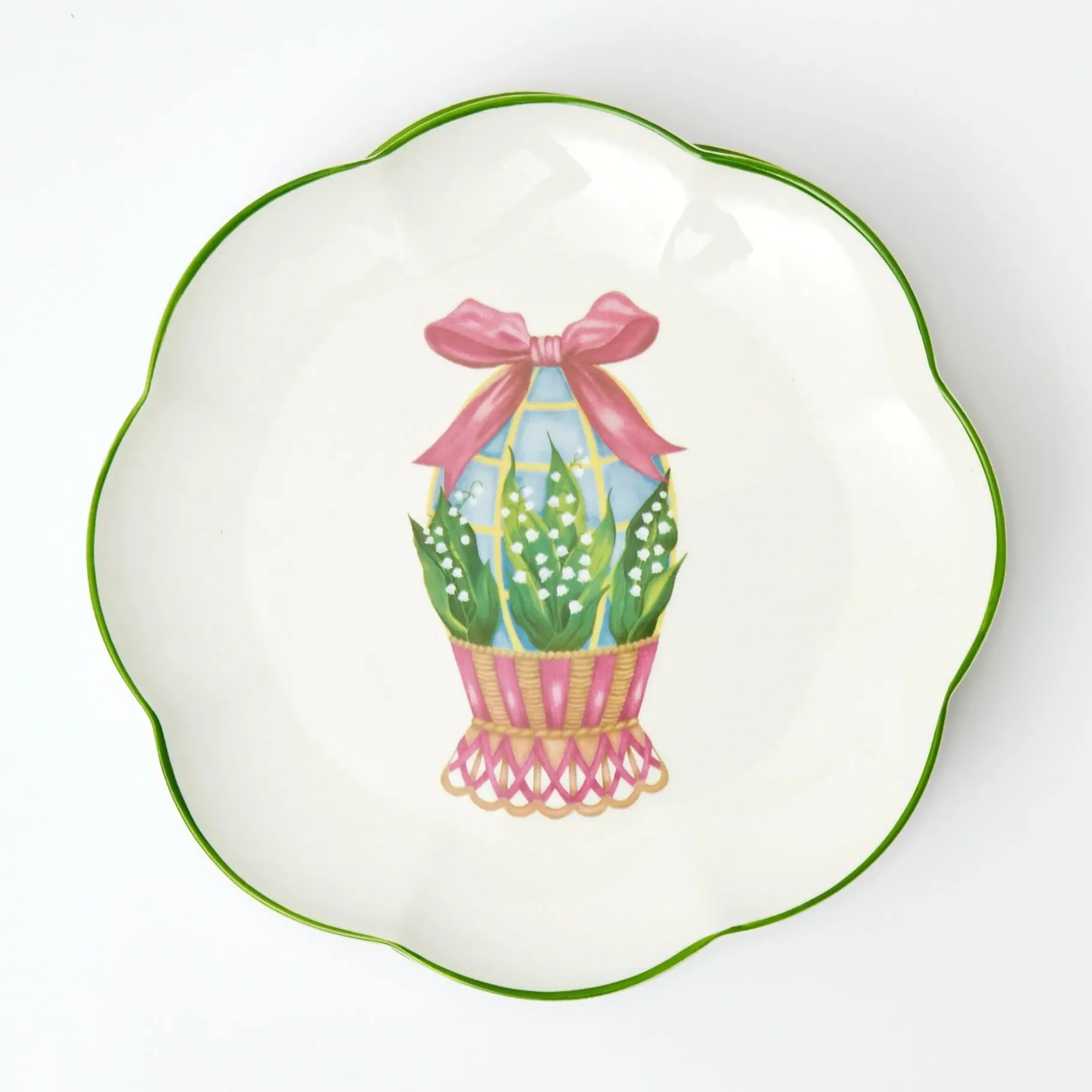 Mrs. Alice Dinner Plates|Scalloped Easter Dinner Plate (Set Of 4)
