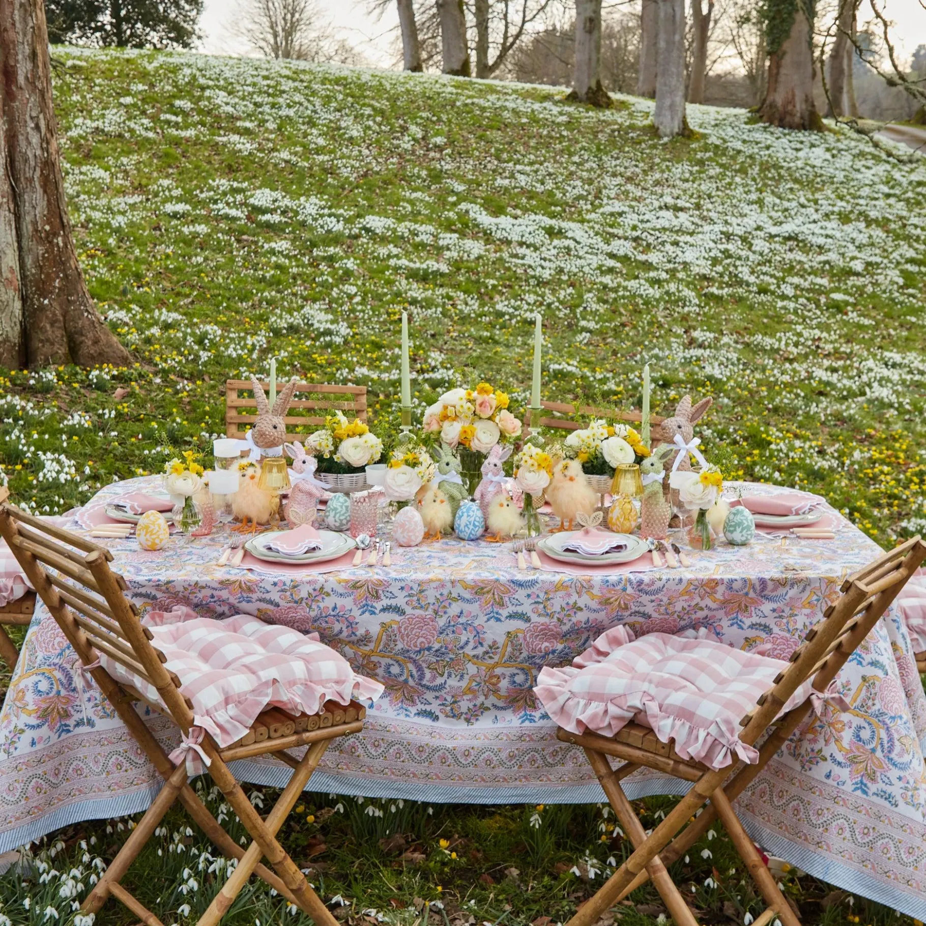 Mrs. Alice Starter Plates|Scalloped Easter Starter Plates (Set Of 4)